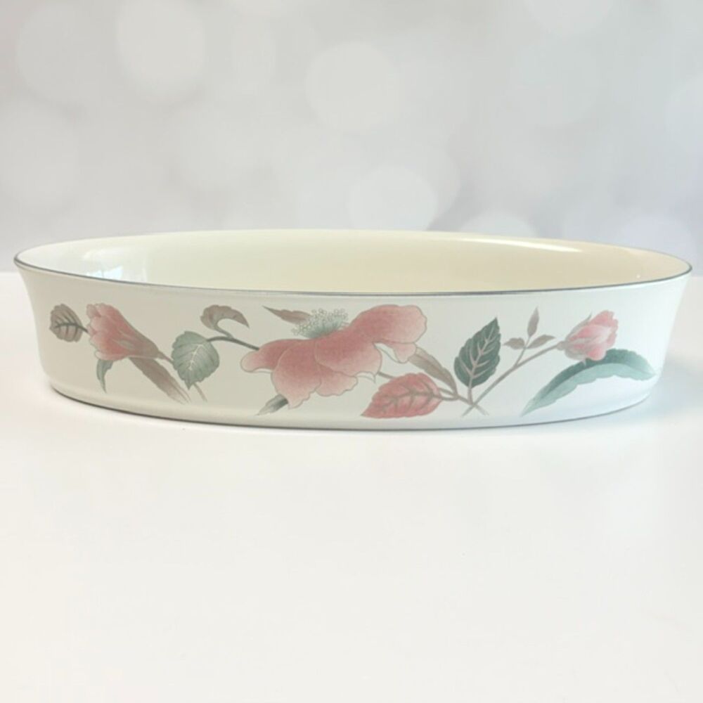 Mikasa Continental Silk Flowers F3003 12" Oval Baking Dish Malaysia